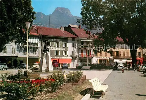 AK / Ansichtskarte Moutiers_d_Albertville Le Square de la Liberte et le monument de la Resistance de E Jonchere Moutiers_d_Albertville