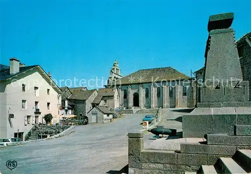 AK / Ansichtskarte Rieutort de Randon Eglise et Monuments aux Morts Rieutort de Randon