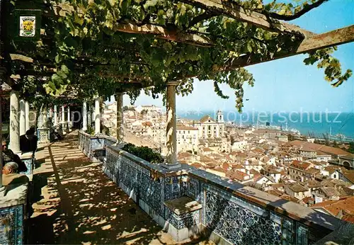 AK / Ansichtskarte Lisboa Miradouro Sta Luzia e vista parcial de Alfama Lisboa