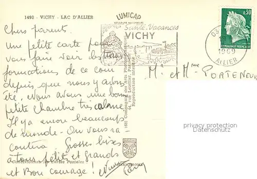 AK / Ansichtskarte Vichy_Allier Lac d Allier Vichy Allier