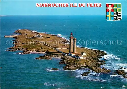 AK / Ansichtskarte Noirmoutier en l_Ile Vue aerienne de lIle du Pilier face au port de l Herbaudiere Noirmoutier en l_Ile