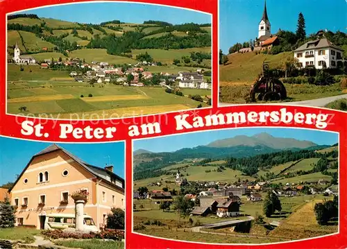 AK / Ansichtskarte St_Peter_Kammerberg Panorama Hotel Motiv mit Kirche St_Peter_Kammerberg