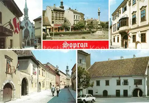AK / Ansichtskarte Sopron Teilansichten Innenstadt Kirche Denkmal Sopron