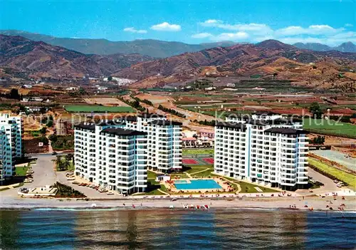 AK / Ansichtskarte Algarrobo Centro Internacional Hotels Strand Berge Fliegeraufnahme Algarrobo