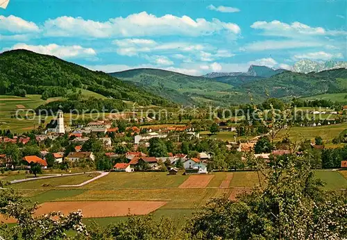 AK / Ansichtskarte St_Georgen_Attergau Panorama Blick gegen Grossen Priel Totes Gebirge St_Georgen_Attergau