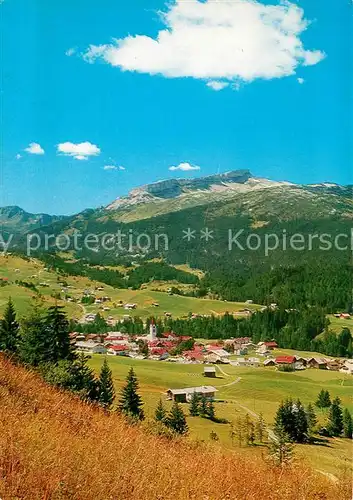 AK / Ansichtskarte Riezlern_Kleinwalsertal_Vorarlberg Panorama Blick zum Hoch Ifen Allgaeuer Alpen Riezlern_Kleinwalsertal