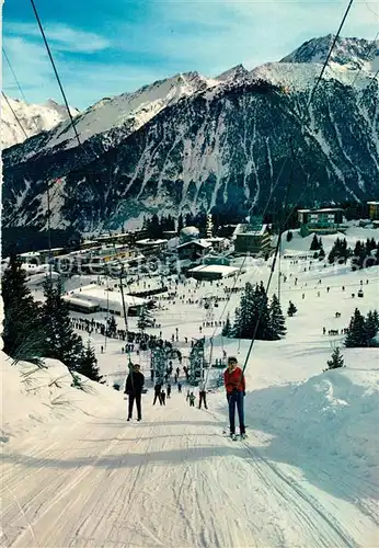 AK / Ansichtskarte Courchevel Depuis les pentes de la Loze Teleski de la Loze Station d hiver Alpes Francaises Courchevel