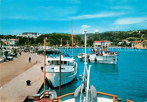 AK / Ansichtskarte Rab_Croatia Uferpromenade Ausflugsdampfer Rab_Croatia