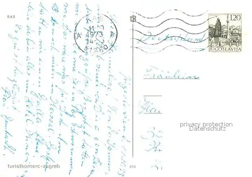 AK / Ansichtskarte Rab_Croatia Fliegeraufnahme Rab_Croatia