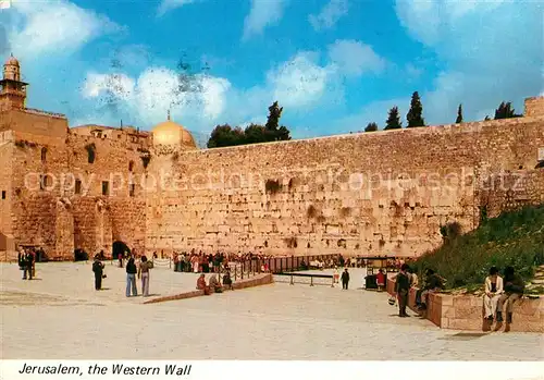 AK / Ansichtskarte Jerusalem_Yerushalayim Western Wall Klagemauer Jerusalem_Yerushalayim