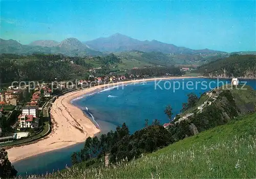 AK / Ansichtskarte Ribadesella_Spanien Playa de Santa Marina y Ermita de Guia Ribadesella_Spanien