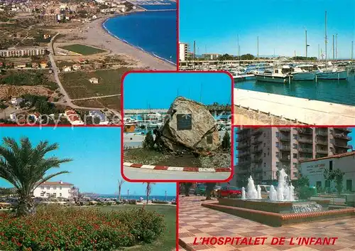 AK / Ansichtskarte Tarragona Hospitalet de l infant varias vistas de la ciudad Puerto Monumento Tarragona