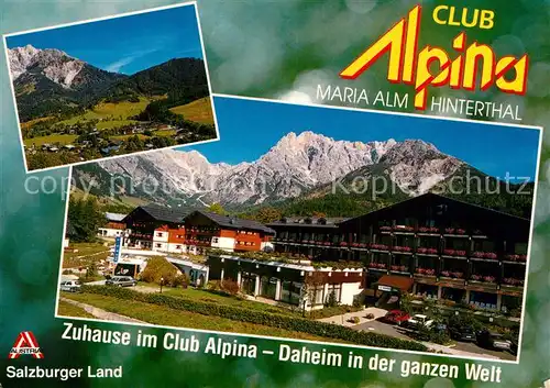AK / Ansichtskarte Maria_Alm_Steinernen_Meer Club Alpina Alpenpanorama Maria_Alm_Steinernen_Meer