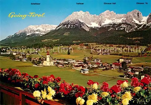 AK / Ansichtskarte Going_Wilden_Kaiser_Tirol Panorama Kaisergebirge Sommerfrische Going_Wilden_Kaiser_Tirol