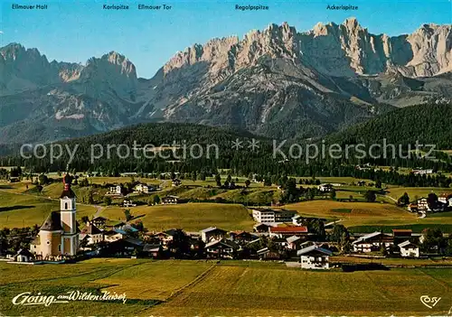 AK / Ansichtskarte Going_Wilden_Kaiser_Tirol Panorama Luftkurort Sommerfrische Kaisergebirge Going_Wilden_Kaiser_Tirol
