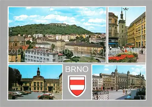AK / Ansichtskarte Brno_Bruenn Teilansichten Innenstadt Platz Wappen Brno_Bruenn