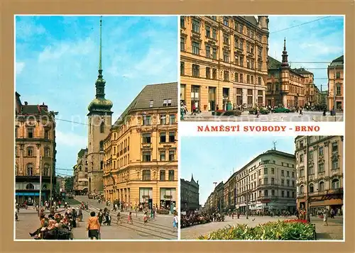 AK / Ansichtskarte Brno_Bruenn Namesti Svobody Freiheitsplatz Innenstadt Brno_Bruenn