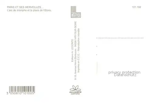 AK / Ansichtskarte Paris Place de l Etoile vue aerienne Paris