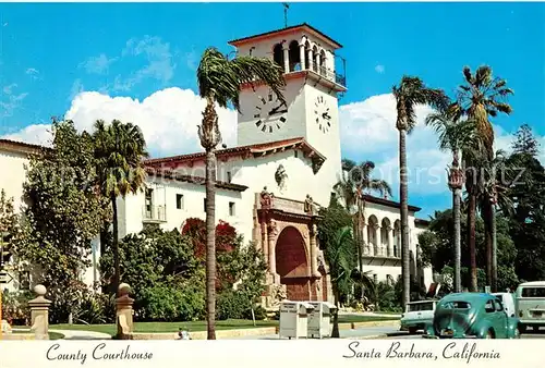 AK / Ansichtskarte Santa_Barbara_California County Courthouse 