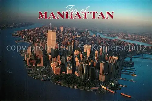 AK / Ansichtskarte Manhattan_New_York Aerial view Manhattan_New_York