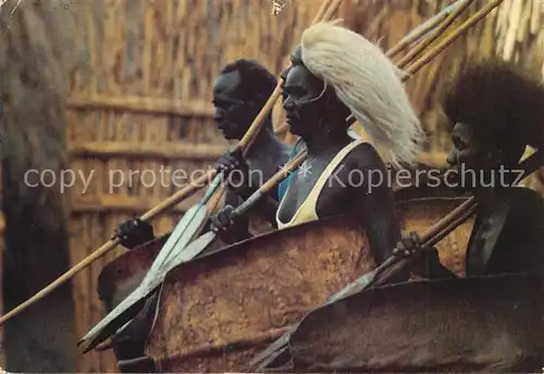AK / Ansichtskarte Sudan_Africa Shilluk Funeral Dance 