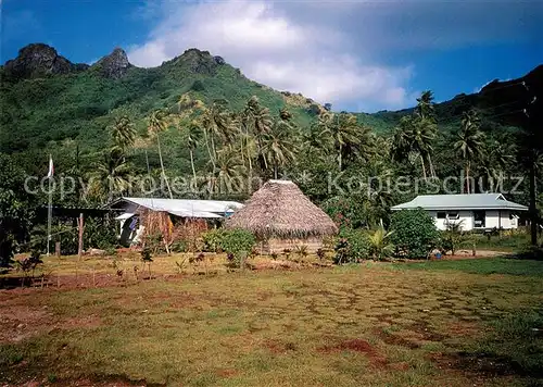 AK / Ansichtskarte Raiatea_Island_Polynesien Village 