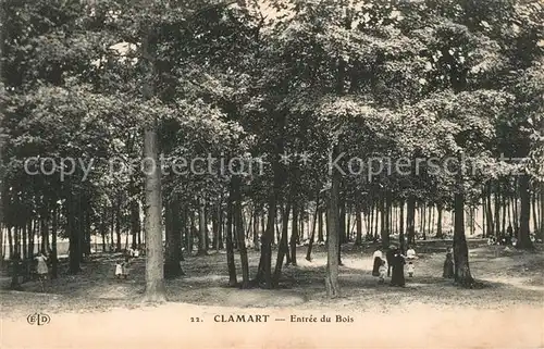 AK / Ansichtskarte Clamart Entree du Bois Clamart