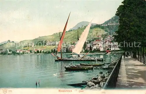 AK / Ansichtskarte Montreux_VD Quai Montreux VD