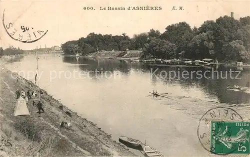 AK / Ansichtskarte Asnieres sur Seine Bassin Asnieres sur Seine