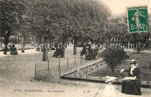 AK / Ansichtskarte Asnieres sur Seine Le Square Asnieres sur Seine