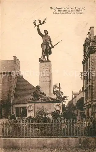 AK / Ansichtskarte Capdenac Gare Monument aux Morts Capdenac Gare