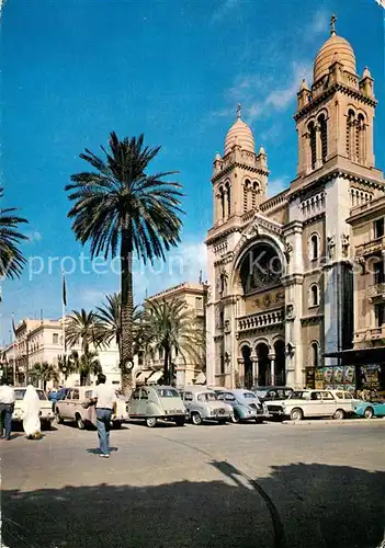 AK / Ansichtskarte Tunis Cathedrale Tunis