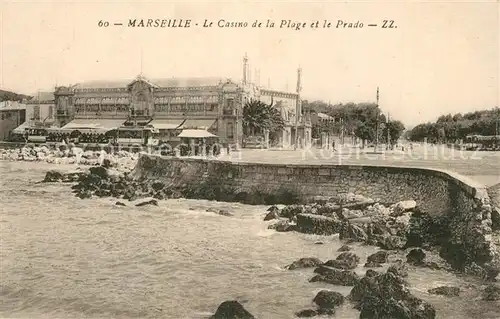 AK / Ansichtskarte Marseille_Bouches du Rhone Casino de la Plage Prado Marseille