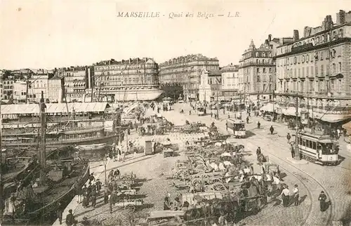 AK / Ansichtskarte Marseille_Bouches du Rhone Quai des Belges Marseille