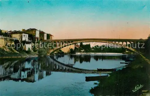 AK / Ansichtskarte Villeneuve sur Lot Pont Neuf Lot Cascade Villeneuve sur Lot