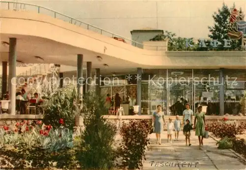 AK / Ansichtskarte Taschkent_Usbekistan Caf Taschkent_Usbekistan