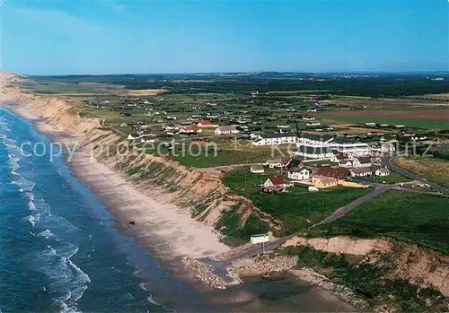 AK / Ansichtskarte Lyngby Fliegeraufnahme mit Strand Lyngby