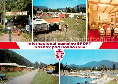 AK / Ansichtskarte Roznov_pod_Radhostem Camping Freibad Roznov_pod_radhostem
