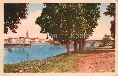 AK / Ansichtskarte Libourne Bords de la Dordogne Port Pont de Bordeaux Libourne