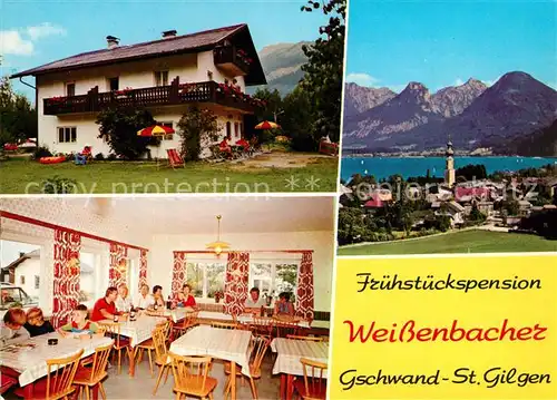 AK / Ansichtskarte St_Gilgen_Wolfgangsee Gschwand Fruehstueckspension Weissenbacher St_Gilgen_Wolfgangsee