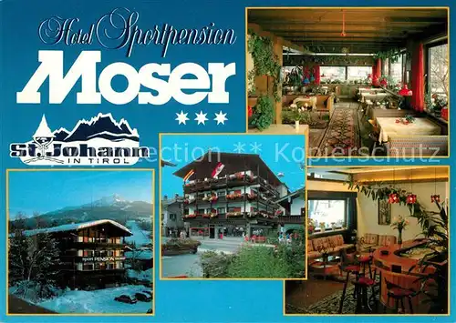 AK / Ansichtskarte St_Johann_Tirol Hotel Sportpension Moser St_Johann_Tirol
