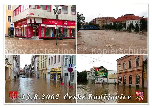 AK / Ansichtskarte Ceske_Budejovice Budweis Hochwasser Ceske Budejovice