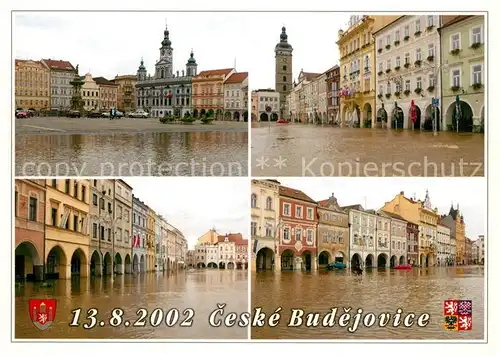 AK / Ansichtskarte Ceske_Budejovice Budweis Hochwasser 13.8.2002 Ceske Budejovice