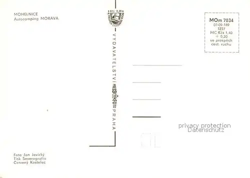 AK / Ansichtskarte Mohelnice Camping Morava Minigolf Mohelnice