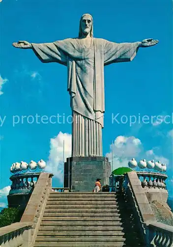 AK / Ansichtskarte Rio_de_Janeiro Statue of Christ on the Corcovado Rock Rio_de_Janeiro
