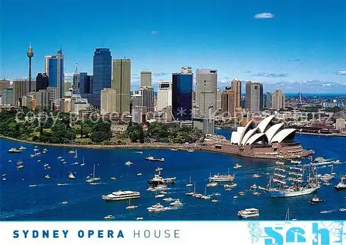 AK / Ansichtskarte Sydney_New_South_Wales Fliegeraufnahme Opera House Skyline Sydney_New_South_Wales