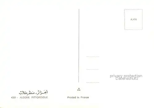 AK / Ansichtskarte Alger_Algerien Gasse Esel Alger Algerien