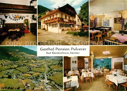 AK / Ansichtskarte Bad_Kleinkirchheim_Kaernten Gasthof Pension Pulverer Panorama Bad_Kleinkirchheim