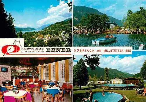 AK / Ansichtskarte Doebriach_Millstaettersee Schwimmbad Camping Ebner Doebriach_Millstaettersee