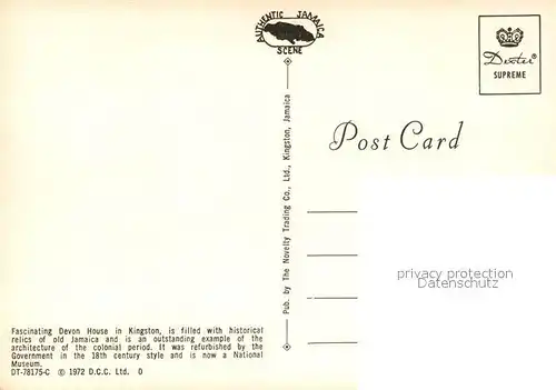 AK / Ansichtskarte Kingston_Jamaica Devon House Kingston_Jamaica